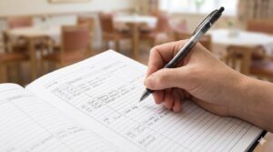 日々の観察を記録し、次のケアに繋げる介護記録のシーン