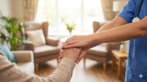 事故防止に向けて一丸となる介護チームの団結