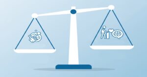 入浴介助の目的は「体を洗うこと」よりも「自立支援と心身機能の維持」に重点があることを示す図