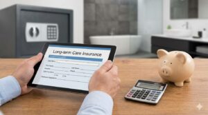 介護保険制度の活用と入浴リフトの費用負担を検討するイメージ