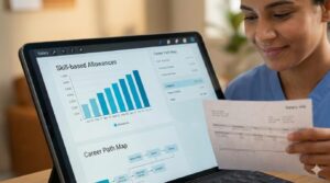 資格や経験に基づいた適正な配分ルールと、納得感のある給与明細のイメージ