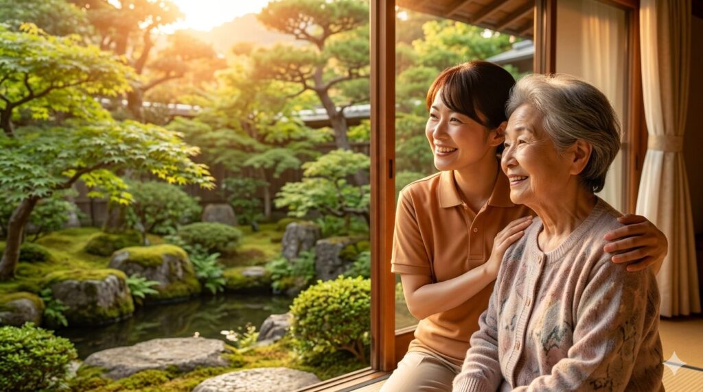 事務作業をデジタルに任せ、目の前の利用者様と心から向き合い温かい時間を過ごす個人事業主のヘルパー。