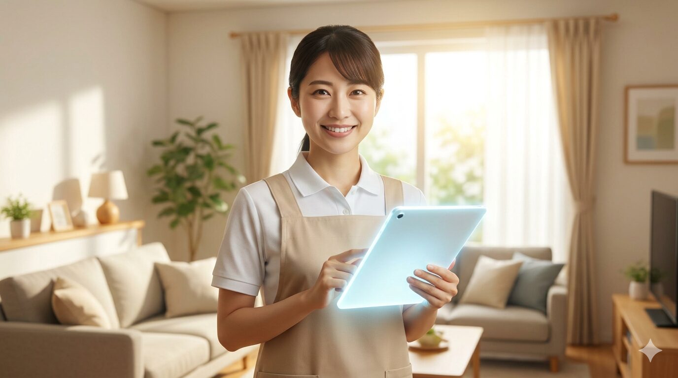 AIとDXを活用し、心に余裕を持って笑顔で働くホームヘルパー